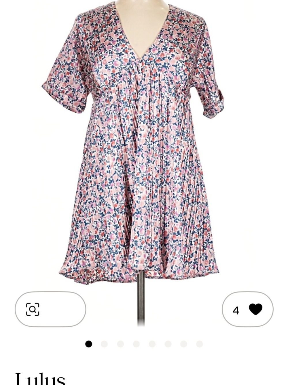 Lulu's Pink Floral Babydoll Women’s Dress